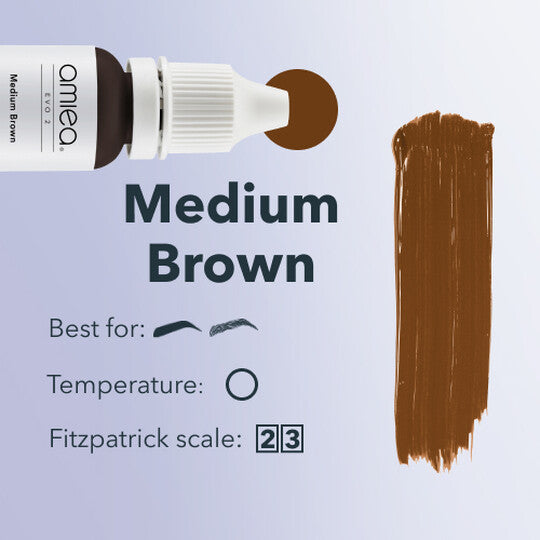 Amiea Evo 2 PMU Pigment Medium Brown 10ml