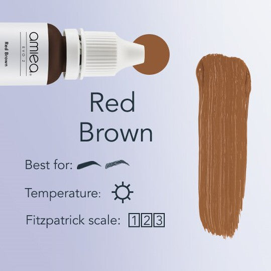 Amiea Evo 2 PMU Pigment Red Brown 10ml